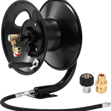 Tool Daily Pressure Washer Hose Reel, 100 FT Heavy Duty Steel Hose Reel for Power Washer